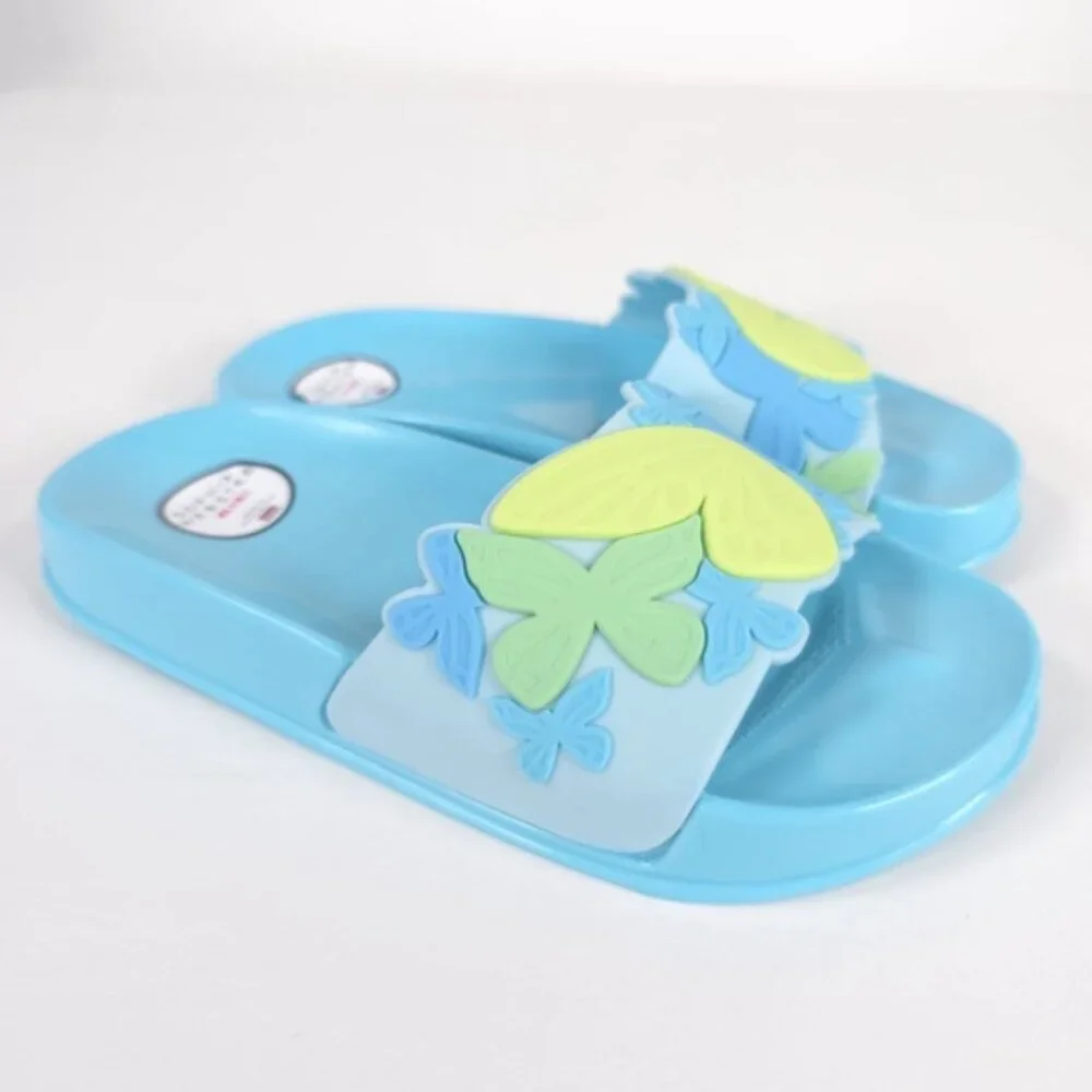 NWB SOPHIA WEBSTER Mini Kid Girl Blue Butterfly Jelly Slide Sandal 31‎ EU/13 UK